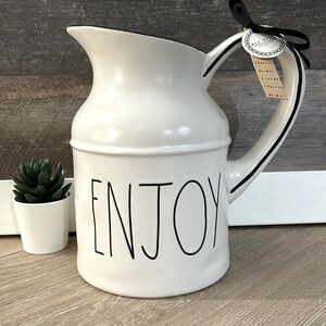 Rae Dunn Enjoy Large Pitcher